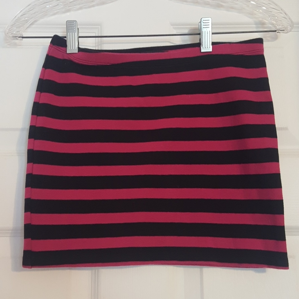Striped Pencil Skirt